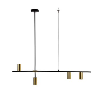 Lampa wisząca Arizona czarno - złota 4xGU10