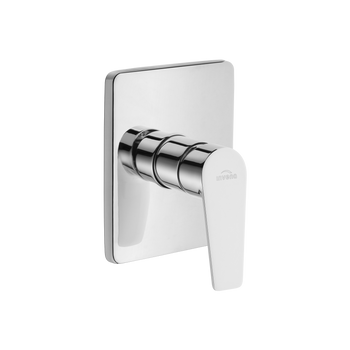 BATERIA PODTYNKOWA 1-F DOKOS CHROM, ROZETA KWADRATOWA