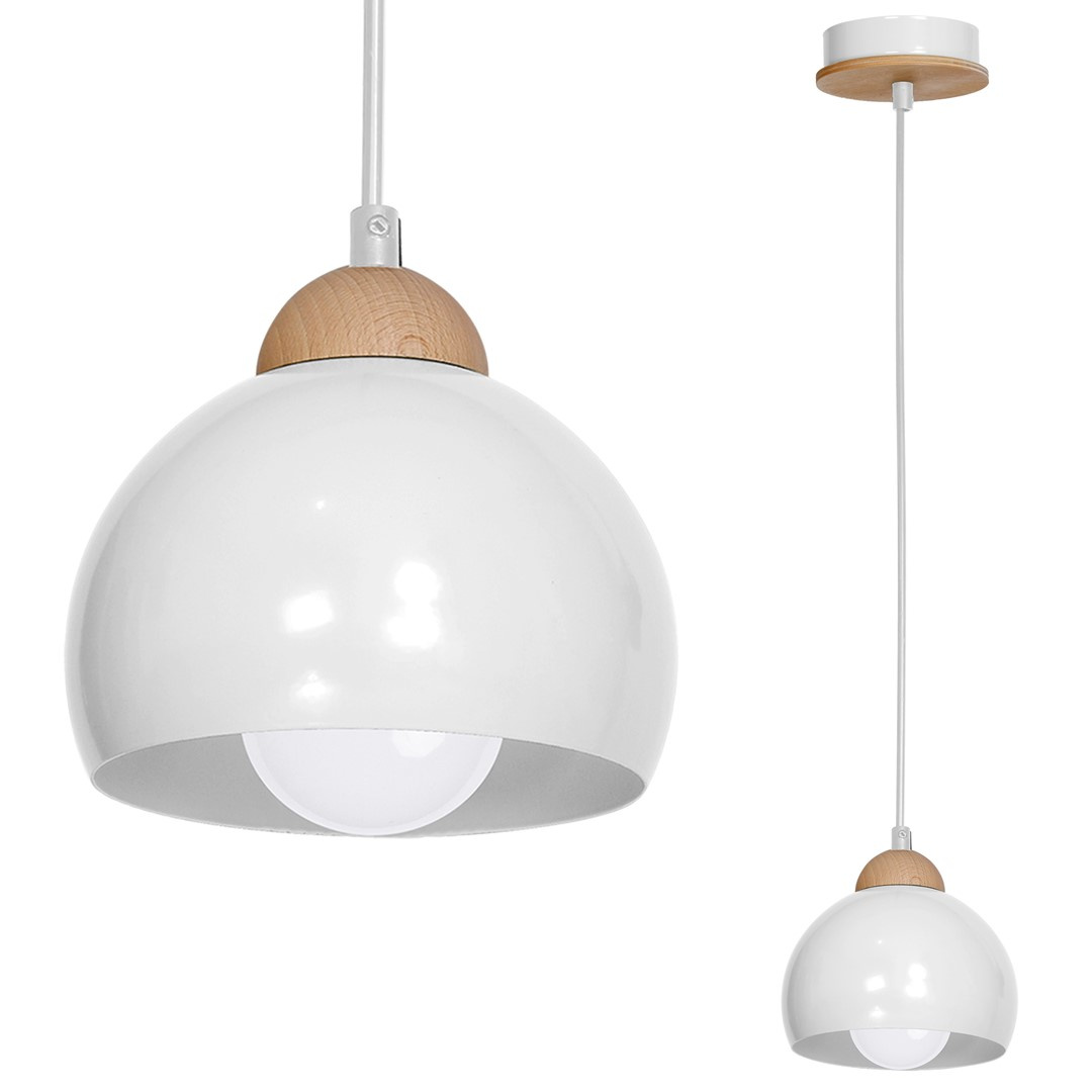 Lampa wiszca DAMA WHITE 1xE27