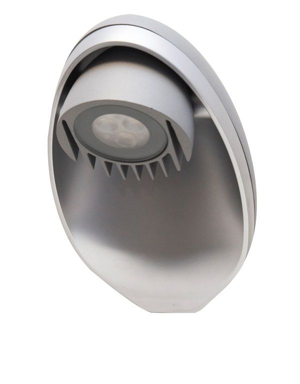 Kinkiet lampa elewacyjna regulowane wiato LED 3x9W srebrny EGGO 6160 Su-Ma