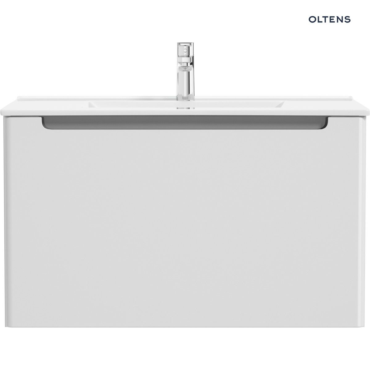 Oltens Jog umywalka z szafką 80 cm biała 68001000