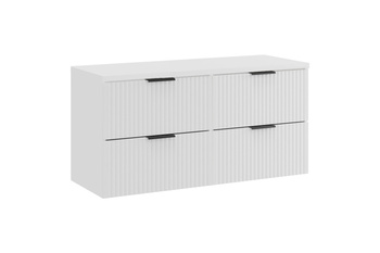 Zestaw mebli łazienkowych Adel White 120cm z blatem – set-adw b white 120cm