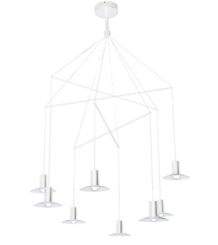 Lampa wisząca Hat biała LED 3000K