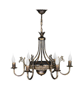 KORONA klasyczny żyrandol 6-ramienny ręcznie patynowany 0224