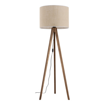 Lampa podłogowa 145cm  trójnóg abazur 50cm Grand Orzech 16017 TK Lighting