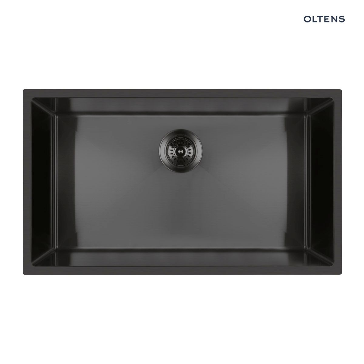 Oltens Stalvask zlewozmywak stalowy 1-komorowy 76x44 cm czarny 71102300
