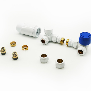 Zestaw Zaworów Termostatycznych Osiowych Biały – LaVita Opti