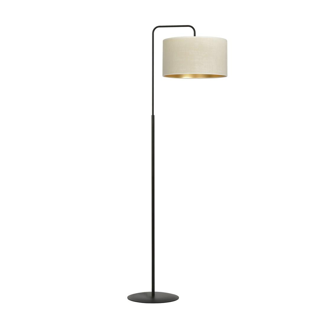 lampa stojca do salonu 1x60W biay/zoty 1052/LP1 HILDE LP1