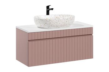 Zestaw mebli łazienkowych Iconic Rose 100cm z umywalką nablatową – SET -ICR B 100 CM LILI-MW21