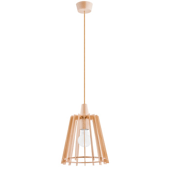 Wisząca lampa VITO 60316 z drewnianym kloszem