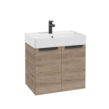 Szafka pod umywalkę Defra Faro D60 wisząca 60x45x50 cm orzech rockford 001-D-06069