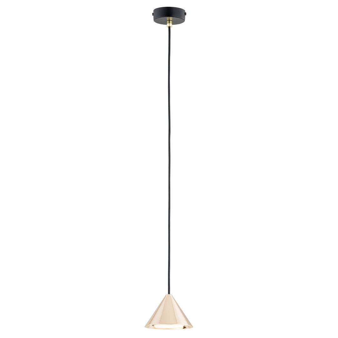 Nowoczesna lampa sufitowa 1-punktowa ELIT 1 BL GOLD 1329/1