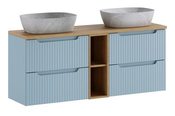 Zestaw meblowy 140cm z blatem i umywalką nablatową Anna set-nod b oak 140cm s un anna