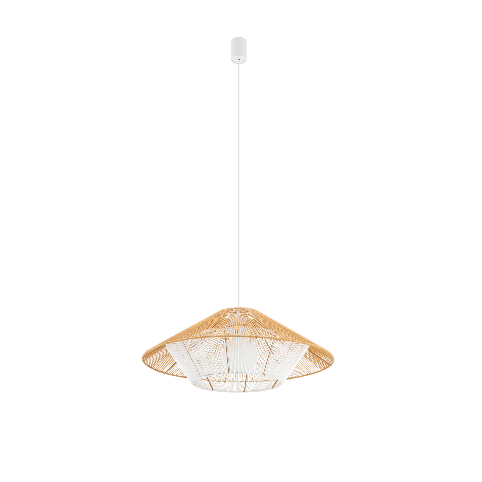 Minimalistyczna lampa wisząca do sypialni drewniana E27 11157