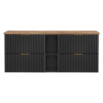 Zestaw mebli łazienkowych Adel Black 140cm – SET - ADB B 140CM WOTAN 81-01 BLACK