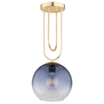 Stylowa lampa sufitowa ZANET 61189 z pojedynczym kloszem