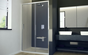 Besco Kabina prysznicowa  100x80 Actis Chrom 100x80 cm (DA-100-PB80)