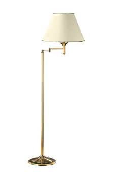 CLASSIC lampa podłogowa złota łamana satynowana 0207