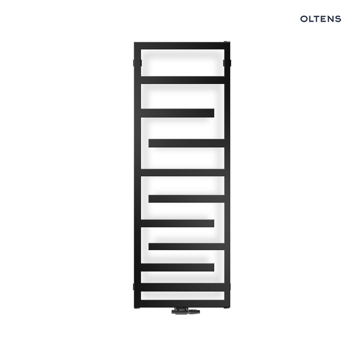 Oltens Flamma grzejnik �azienkowy 139x50 czarny mat 55016300