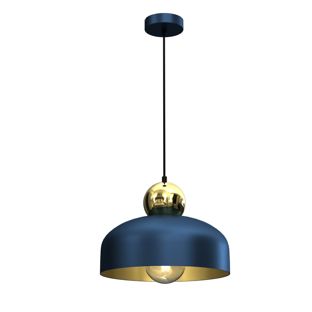 Lampa Wiszca HARALD GOLD/NAVY BLUE 1xE27