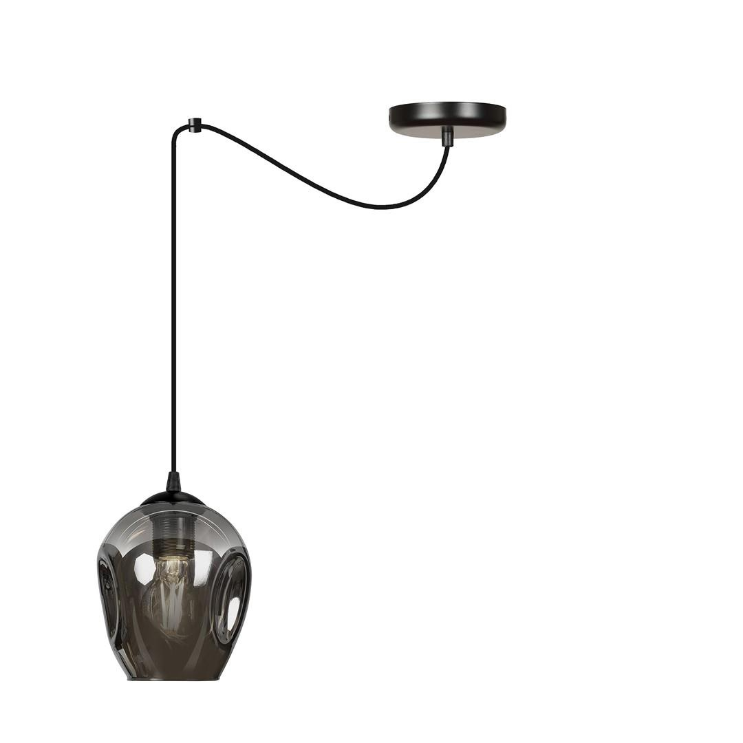 Regulowana lampa szklany klosz grafit 60W E27 757/1 LEVEL 1