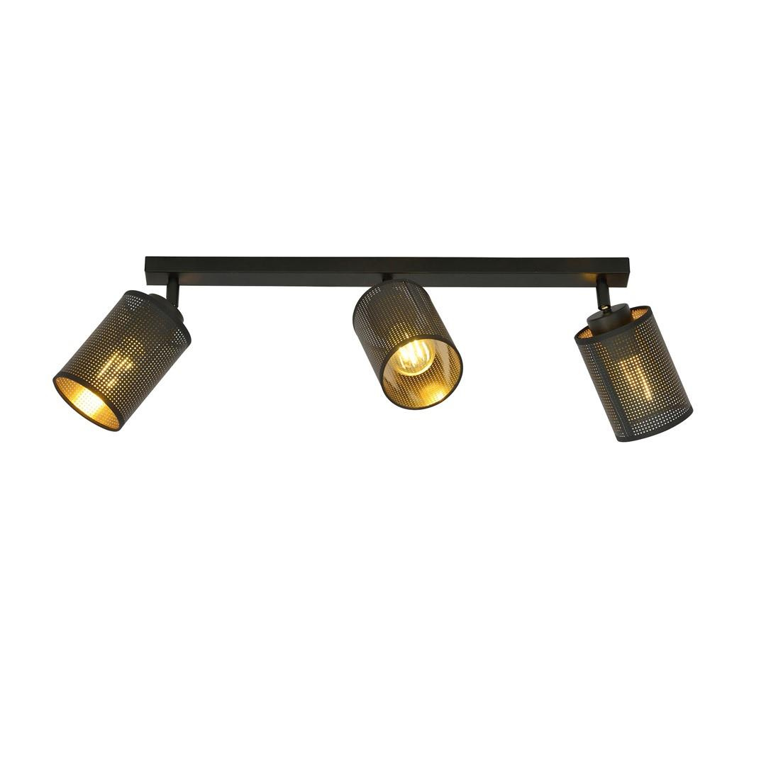 Lampa metalowa czarna 3-punktow BRONX 1152/3