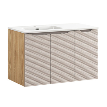 Zestaw mebli łazienkowych Ocean Beige 90cm z umywalką meblową GO 2 – SET-OCB 90CM D GO 2 L