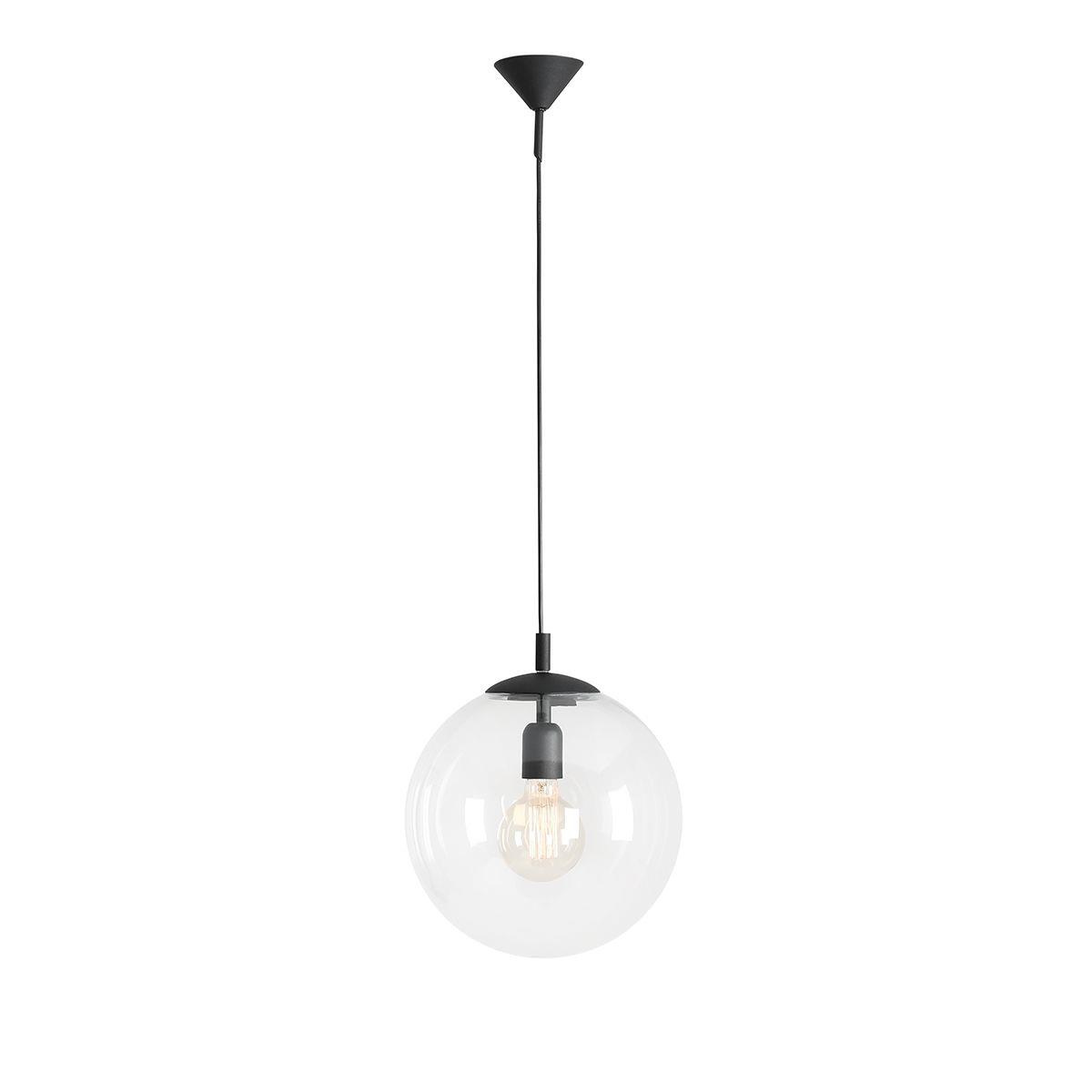 LAMPA WISZCA GLOBUS BLACK