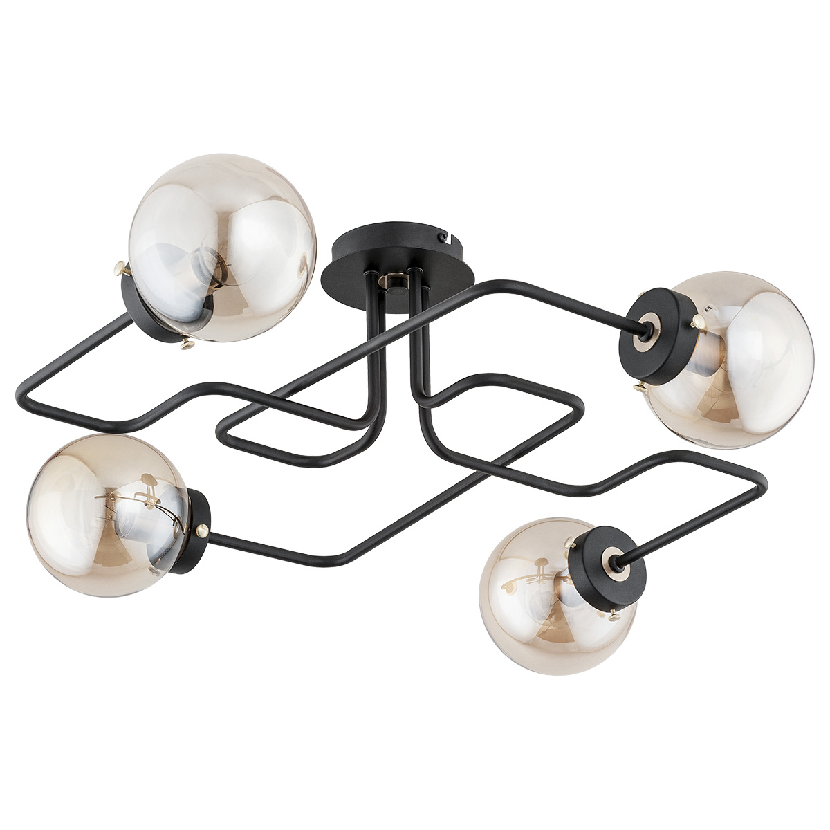 Modernistyczna lampa sufitowa GRAP 24774 ZŁOTA