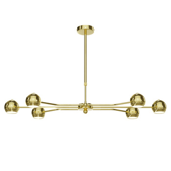 TIANA nowoczesny żyrandol 6-punktowy mosiądzowany 1978