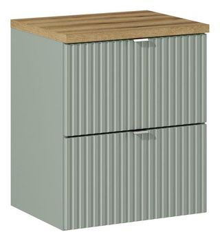 Zestaw mebli łazienkowych Line Reed Green 50cm z blatem – SET-LRG B OAK 50CM S