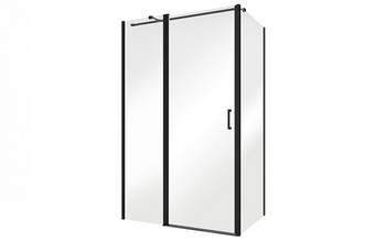 Besco Kabina prysznicowa  110x90 Eco C Black 110x90 cm (ECB110-PB90)
