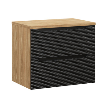 Zestaw mebli łazienkowych Ocean Black 70cm z blatem – set-ocbl b 70cm s