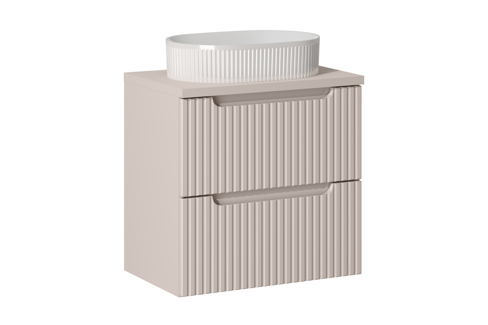 Zestaw meblowy 60cm z blatem i umywalką nablatową Beyond set-noc b cashmere 60cm s un beyond 5 wh