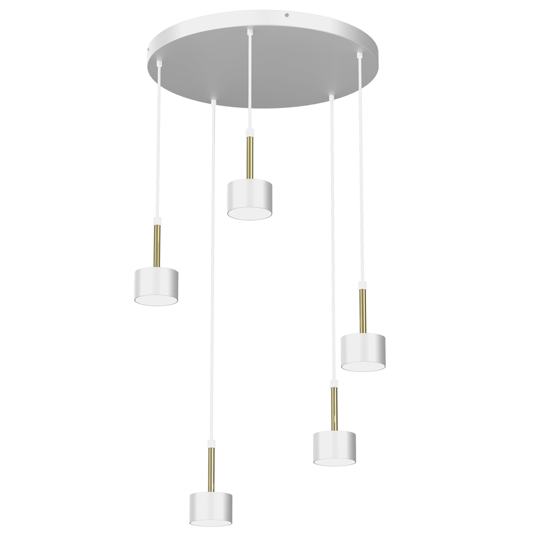 Lampa wiszca ARENA WHITE/GOLD 5xGX53