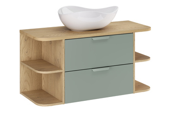 Zestaw meblowy 100cm z blatem i umywalką nablatową Cloud set-asg b cremona 100cm lrsm un cloud