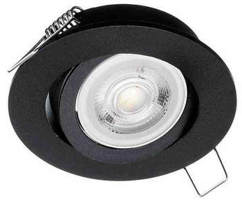 Oczko sufitowe okrągłe ruchome IP20 Black