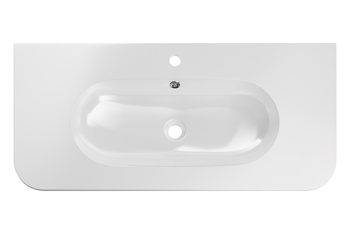 Umywalka meblowa jednokomorowa 100cm PURE WHITE GLOSS UM 100-46