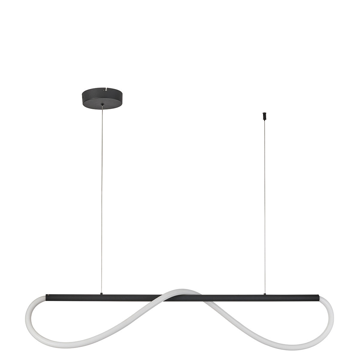 Lampa wisząca Meleca S czarna LED 4000K