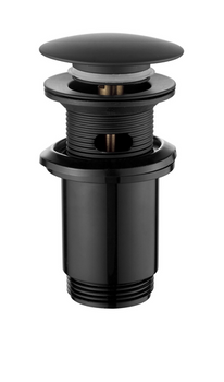 KOREK CLICK-CLACK, MOSIĘŻNY, UNIWERSALNY, DUŻY GRZYBEK, CZARNY