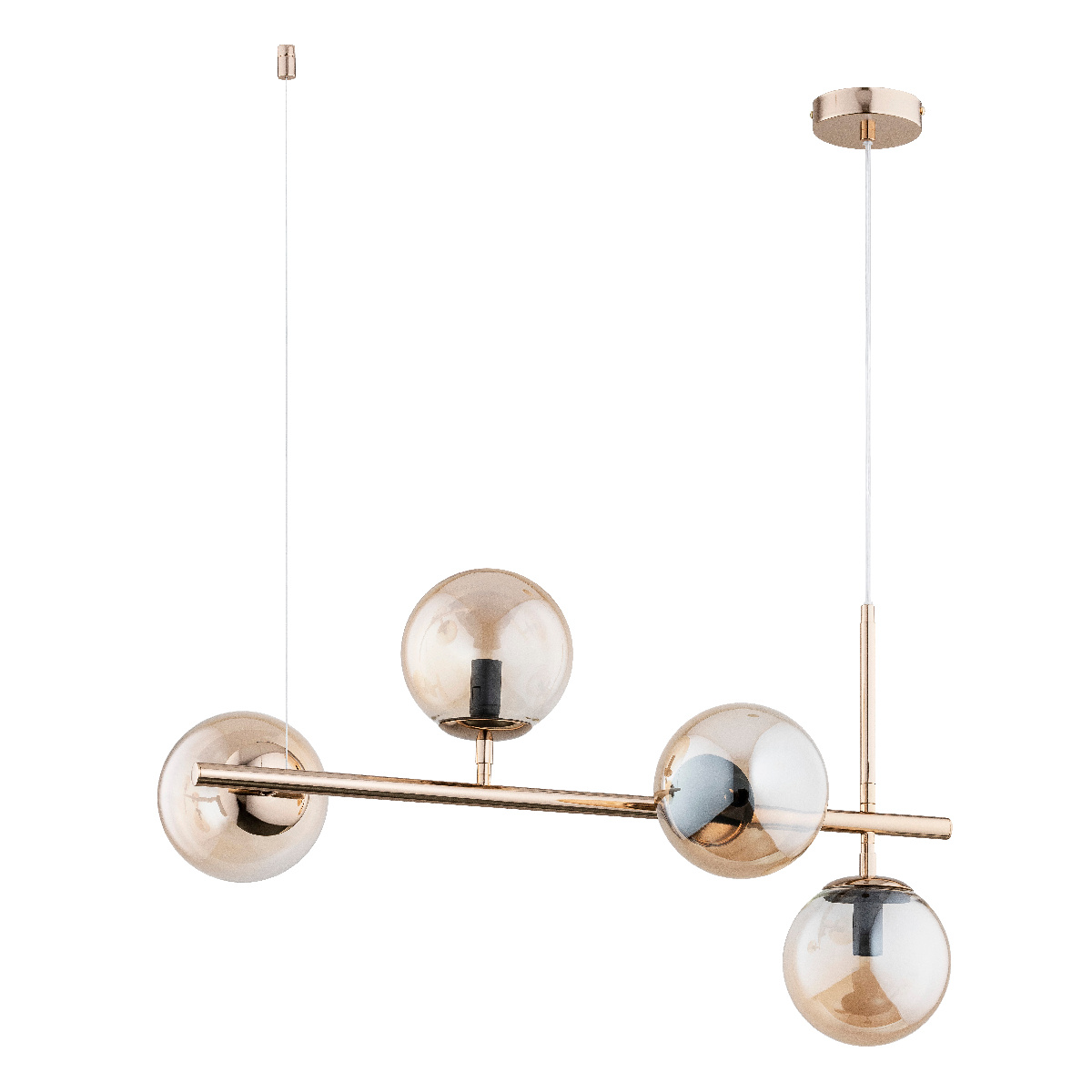 Wiszący żyrandol VINCI 63040 z czterema kloszami