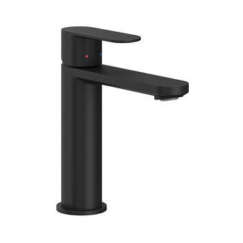 Bateria umywalkowa stojąca Ravak Chrome CR II 014.20BL 175mm bez korka czarna X070458