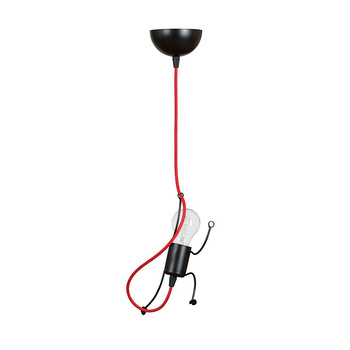 Czarna lampa wisząca ZWIS 60W E27 20cm 537/1 BOBI 1