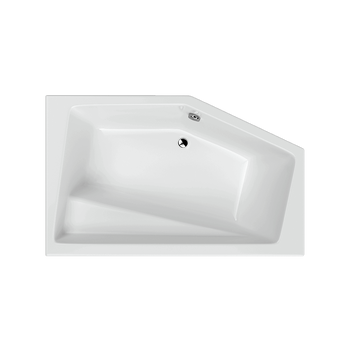 Vesper wanna narożna 160X100 cm prawa, bialy połysk