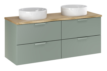 Zestaw meblowy 120cm z blatem i 2 umywalkami nablatowymi Beyond set-asg b nat cremona 120cm un beyond