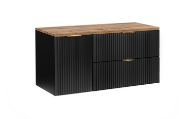 Zestaw mebli łazienkowych Adel Black 120cm z blatem – SET-ADB B WOTAN 120CM LB