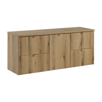 Zestaw mebli łazienkowych Nova Oak 140cm z blatem – set-noa b oak 140cm s