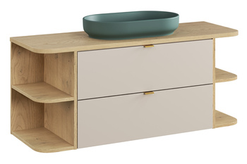 Zestaw meblowy 120cm z blatem i umywalką nablatową River SET-DC B CREMONA 120CM UN RIVER LRSM