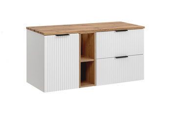 Zestaw mebli łazienkowych Adel White 140cm z blatem – SET-ADW B WOTAN 140CM LB