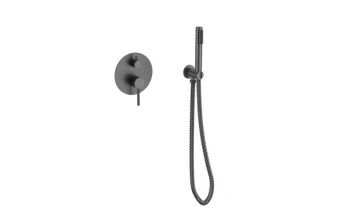Bateria wannowo-prysznicowa podtynkowa Veo gun metal
